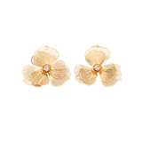 Elegant Floral Drop Earrings